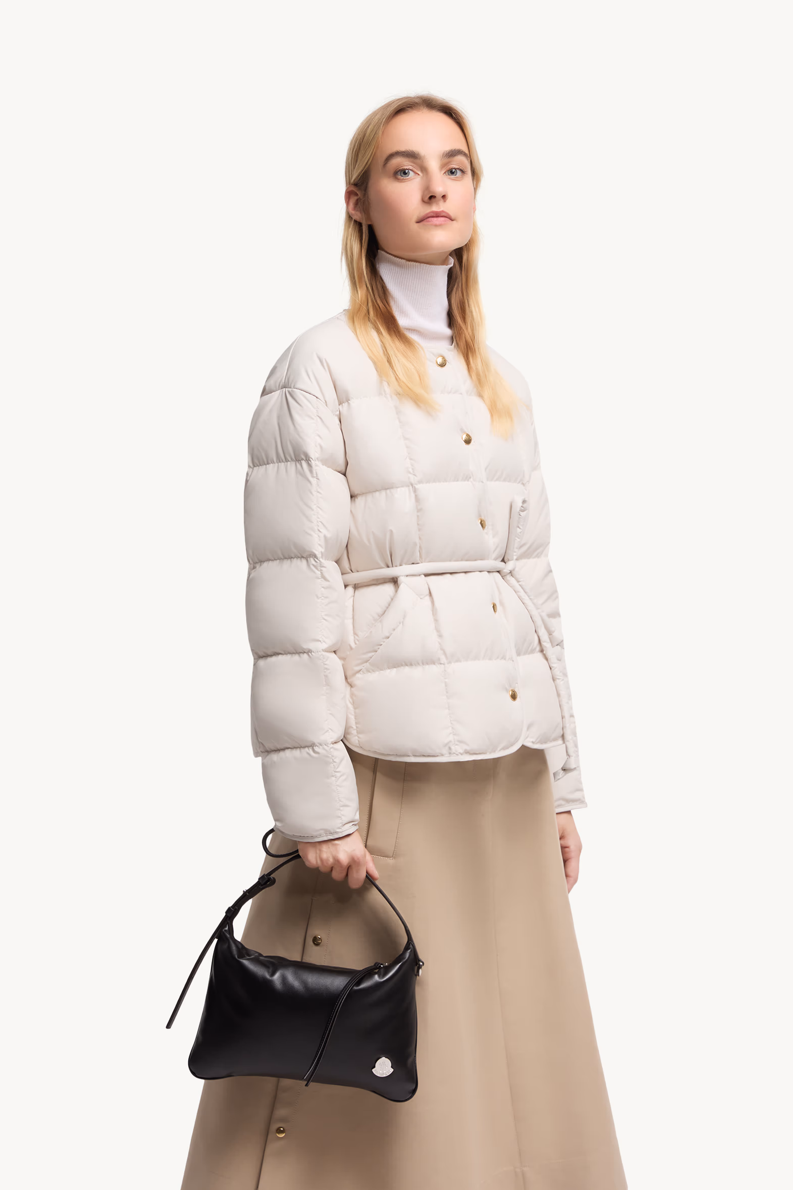 Vetta Nappa Leather Shoulder Bag Women Black Moncler 2
